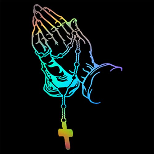 MACMRD Auto Aufkleber Perle Rosenkranz Gott Jesus Christus Auto Aufkleber Vinyl LKW Fenster Stoßstange Dekoration Aufkleber von MACMRD