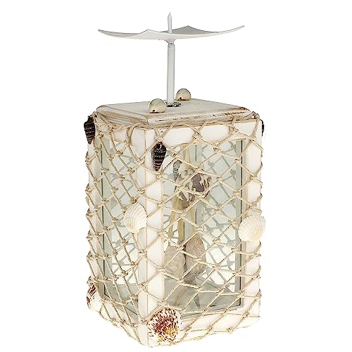 MACOSA BGT22981 Kerzenhalter maritim weiß 20 cm Muschel-Deko Kerzenleuchter quadratisch Stumppkerzenhalter Kerzenständer Deko Tisch-Dekoration Kerzen Halter Ständer MACOSA BGT22981 Kerzenhalter maritim weiß 20 cm Muschel-Deko Kerzenleuchter quadratisch Stumppkerzenhalter Kerzenständer Deko Tisch-Dekoration Kerzen Halter Ständer von MACOSA HOME