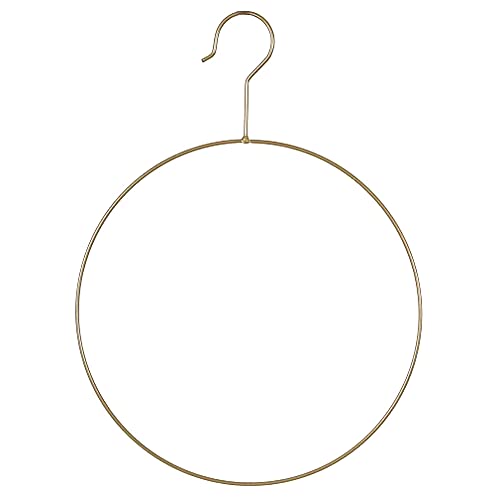 MACOSA DJ37238 Metallringe Gold mit Haken Ø28 cm 3er Set Dekoring Wanddeko Wand Dekoration Hängedeko Drahtring Metall Ring Blumenring Floral Hoops von MACOSA HOME