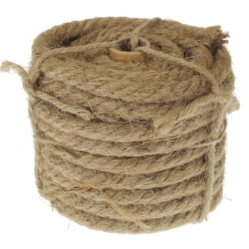 MACOSA HB101724000 Jute Seil 10 M Dekoseil Naturfarben Tau Jutekordel Deko Makramee-Seil Kordel Kordelband für DIY Dekoration Handwerk Tauseil Boho Rustikal von MACOSA HOME