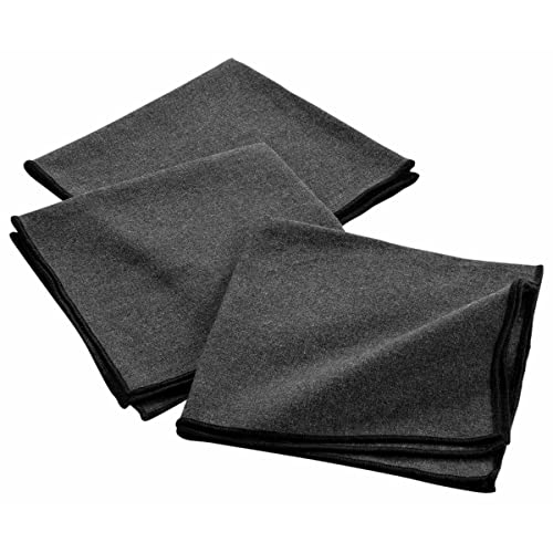 MACOSA U1731234_x2 Stoffservietten 6er Set Anthrazit 40 x 40 cm 100% Baumwolle Stoff-Servietten waschbar Tischwäsche Tisch-Dekoration Mundservietten Grau von MACOSA HOME
