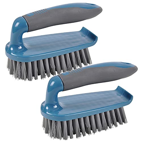 MACOSA UMEN082B 2er Set Komfort Reinigungsbürsten mit Griff Petrol Kunststoff-Bürste Putzbürste Handbürste Scheuerbürste Haushaltsbürste MACOSA UMEN082B 2er Set Komfort Reinigungsbürsten mit Griff Petrol Kunststoff-Bürste Putzbürste Handbürste Scheuerbürste Haushaltsbürste von MACOSA HOME