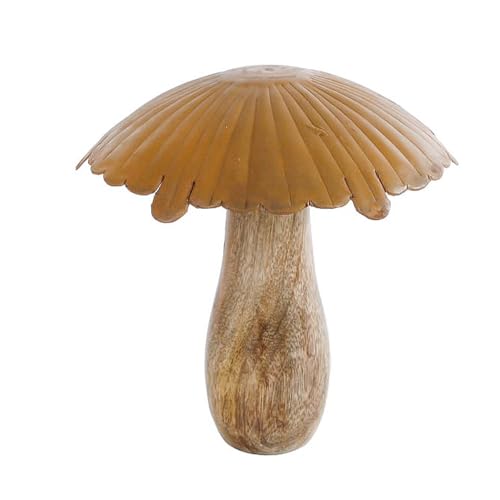MACOSA VM010374 Dekofigur Pilz Mangoholz Metall 17 cm Beige Rost Holzpilz Skulptur Dekopilz Holz Pilzfigur Herbstdeko Pilz-Statue Herbst Deko Holzdeko MACOSA VM010374 Dekofigur Pilz Mangoholz Metall 17 cm Beige Rost Holzpilz Skulptur Dekopilz Holz Pilzfigur Herbstdeko Pilz-Statue Herbst Deko Holzdeko von MACOSA HOME