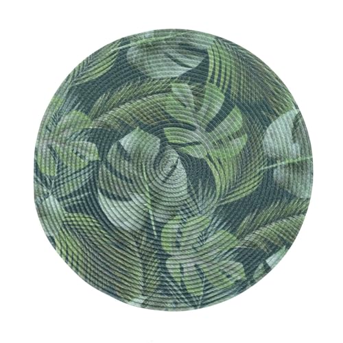 Macosa U1790517_x4 Tischset 4 STK. Grün Blätter 35 cm rund Kunststoff Platzsets abwischbar Tischdeko Tischmatte Platzmatte Tisch-Unterlage Tischset Platzdeckchen Macosa U1790517_x4 Tischset 4 STK. Grün Blätter 35 cm rund Kunststoff Platzsets abwischbar Tischdeko Tischmatte Platzmatte Tisch-Unterlage Tischset Platzdeckchen von MACOSA HOME