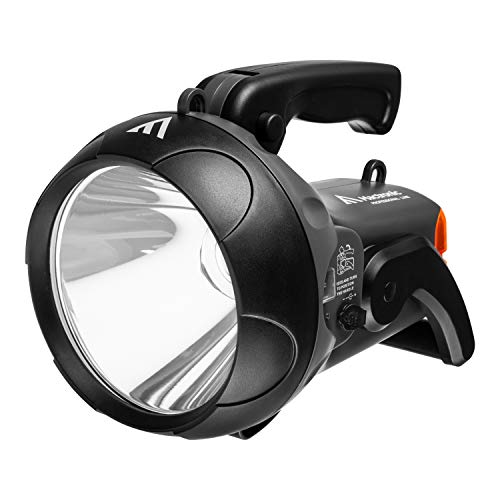 Mactronic Vanguard JML LED-Suchscheinwerfer 1600 lm, Leuchtweite 800 m | Taktische LED-Taschenlampe, Akku, Stromnetz-Charger 230 V AC, Auto-Charger 12 V DC | Gewicht mit Akku 967 g, Schutzart IPX4 von Mactronic