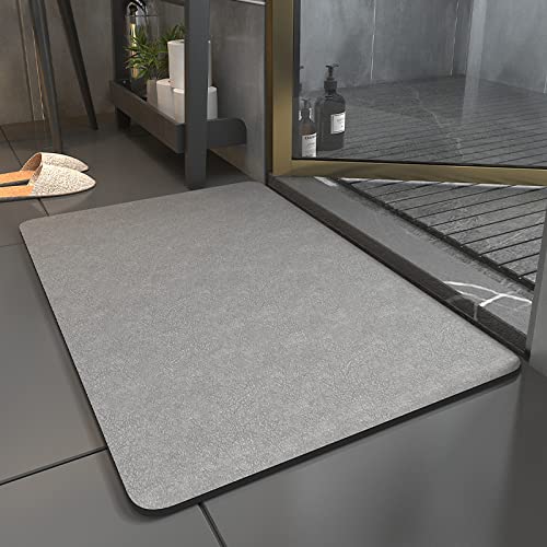Badematte Rutschfester Badezimmerteppich - Gummi Schnell Trocken Super Absorbierender dünne Badteppich Passen unter Tür, badvorleger Waschbar, Duschvorleger für vor der Badewanne, Dusche, Waschbecken von MACUNIN