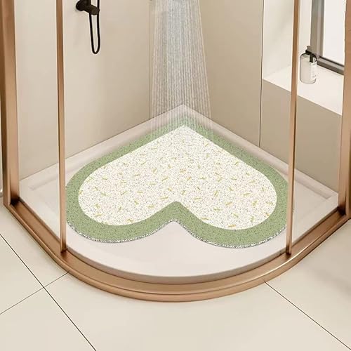 Eck-Duschmatte rutschfest 60x60cm, Weich Komfort Badematte mit Ablauflöchern, PVC-Luffa Massage Antirutschmatte Dusche für Badewanne, Dusch und Nassbereiche, Schnell trocknend Duscheinlage rutschfest von MACUNIN