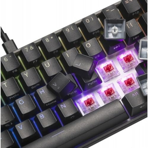 Mad Catz Mechanische Tastatur, KS63NMUSBL000-0, Schwarz, Mehrfarbig, Monochrom von MAD CATZ