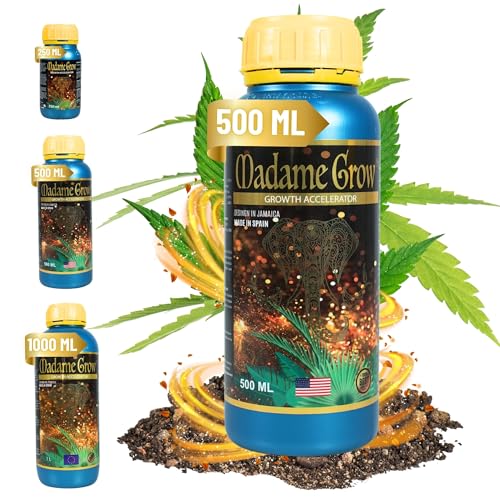 MADAME GROW dünger pflanzen - dünger pflanzen - dünger pflanzen grün - dünger pflanzen grün - substrat pflanzen grün - dünger für pflanzen - universal dünger - blattdünger(GROWTH ACCELERATOR 500ml) von MADAME GROW