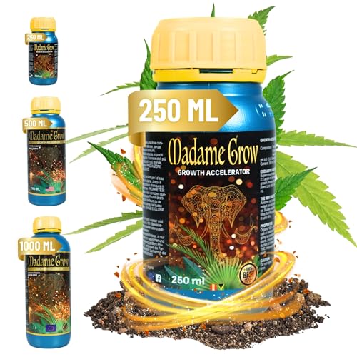 MADAME GROW - Organischer Dünger - Wachstums und Blühbeschleuniger - Growth Accelerator - Dünger erste Anbauphase (250 mL) von MADAME GROW