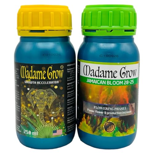 MADAME GROW - Organischer Wachstums- und Blütendünger - KIT SYLVESTER 2PACK - (2x250ml) von MADAME GROW