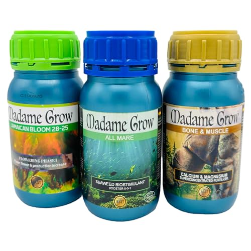 Madame Grow - Naturaler Flüssigdünger für Pflanzen, fördert Blüte und Wachstum - Ideal für jede Art von Samen - 3 x 250ml von MADAME GROW
