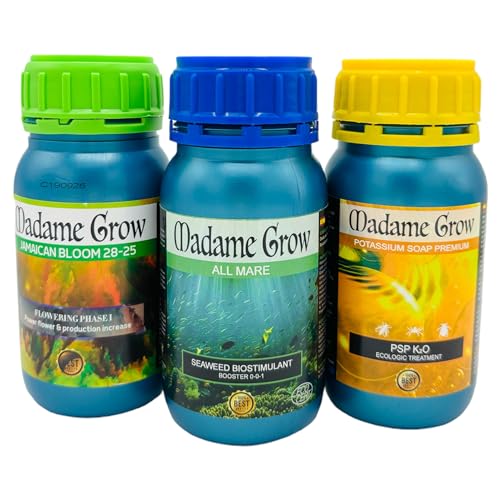 Madame Grow - Universaler Pflanzendünger - Fördert Blüte und Wachstum - 3 x 250ml für verschiedene Samen von MADAME GROW