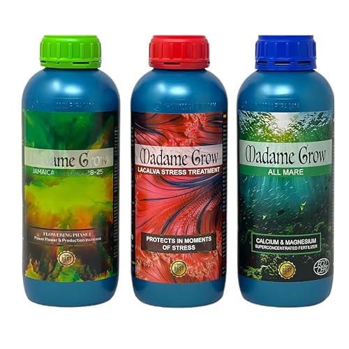 Madame Grow - Universaler Pflanzendünger Grünpflanzen - Ernährung und Wachstum - Organische Formel - 3 x 1 L von MADAME GROW