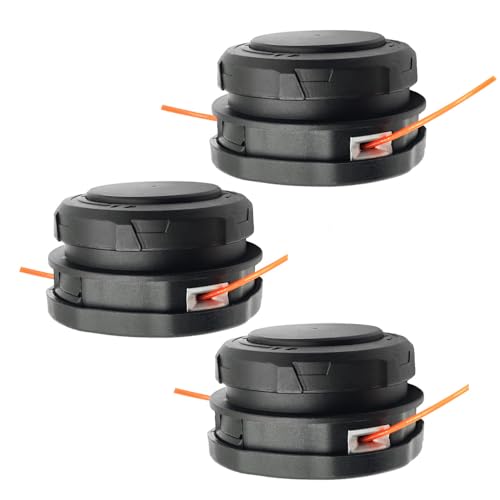 MADAT 3er-Pack AH1530 Trimmerkopf passend für EGO 38,1 cm Rasentrimmer ST1502SA ST1502XY ST1500XY ST1504SF ST1500SF, Unkrautvernichter Stoßkopf im Uhrzeigersinn von MADAT
