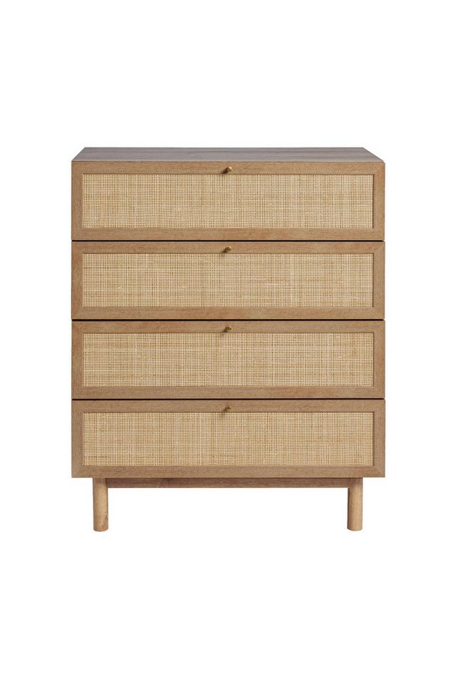 NULL Kommode MADE.COM Pavia Hohe Rattan-Kommode – 4 Schubladen (1 St) von NULL