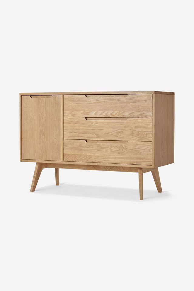 MADE Sideboard MADE.COM Jenson Niedriges Sideboard (1 St), Eichenholz und Eichenfurnier von MADE