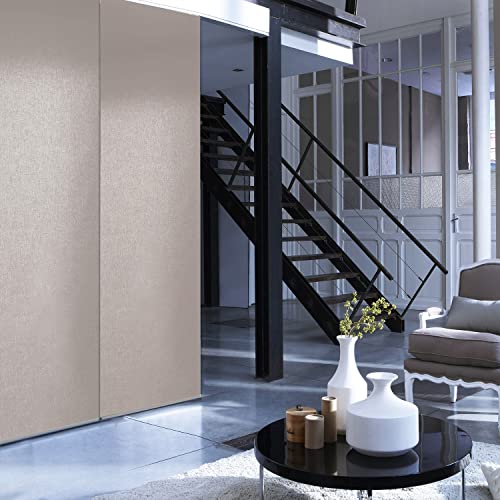 MADECOSTORE Flächenvorhang, Blickdicht, einfarbig, Taupe – 45 x 260 cm von MADECOSTORE