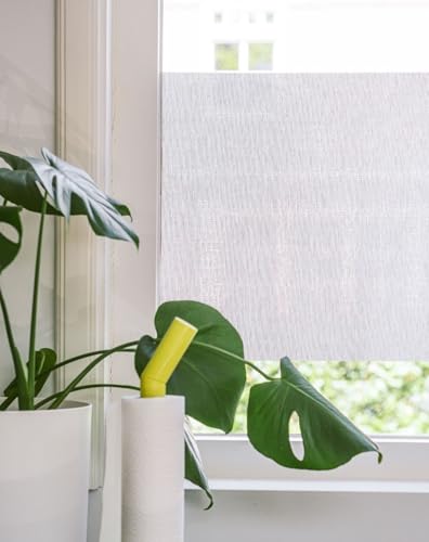 MADECOSTORE Textilfolie für Fenster – Ecru – L 45 x H cm von MADECOSTORE