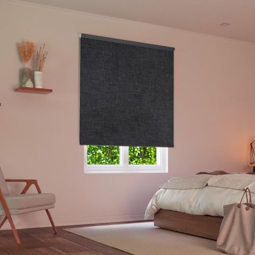 MADECOSTORE Verdunklungsrollo Ancona, Tweed-Effekt, Höhe 190 cm, Anthrazitgrau, L154 x H190 cm MADECOSTORE Verdunklungsrollo Ancona, Tweed-Effekt, Höhe 190 cm, Anthrazitgrau, L154 x H190 cm von MADECOSTORE