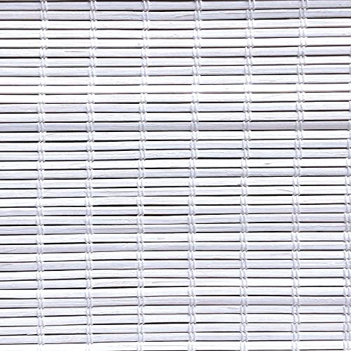 Roll'up Bambus feine Latten für Innen und Außen – Weiß – 80 x 250 cm von MADECOSTORE