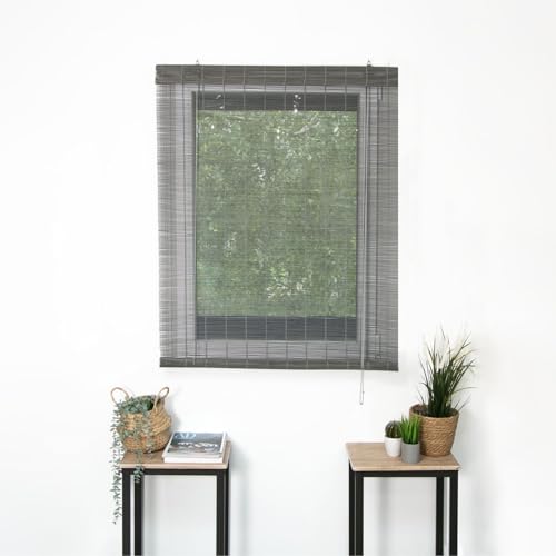 MADECOSTORE Enrouleur Roll'Up Bambou-Gris-L83 x H180cm-Fixation Avec perçage-Store Bois Rollo, Echte Bambusstämme, grau, 83l x 180L cm MADECOSTORE Enrouleur Roll'Up Bambou-Gris-L83 x H180cm-Fixation Avec perçage-Store Bois Rollo, Echte Bambusstämme, grau, 83l x 180L cm von MADECOSTORE