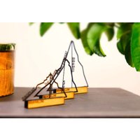 3 Berge Kontinente Vielleicht Die Höchsten...? von MADEHOLZDESIGN