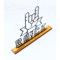 Music_Line Rock Yeahhhhhhh; Music_Line Rock Yeahhhhhhh; von MADEHOLZDESIGN