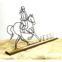 Reiterin Silhouette | Pferdeliebe Geschenk Für Reiterinnen & Pferdefans von MADEHOLZDESIGN