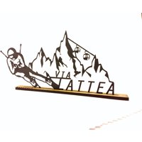 Via Lattea Welche Piste Kommt Heute Dran? von MADEHOLZDESIGN