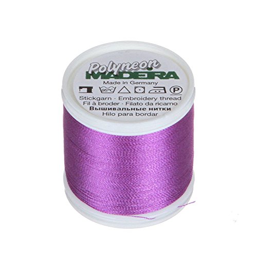 MADEIRA 9845-1631 2-lagiges Polyneon-Polyester-Stickgarn, 40 wt/135d 440 yd, Iris von MADEIRA