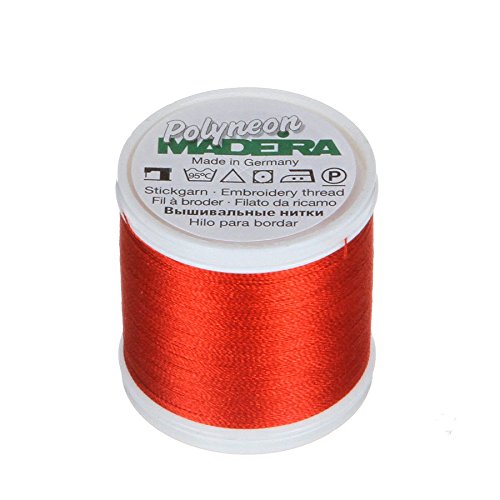 MADEIRA 9845 – – 1821 2-lagig Polyneon Polyester Stickgarn, 40 wt/135D 440 YD, Rost von MADEIRA