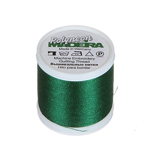 Madeira 9845-1851 Stickgarn aus Polyester, 2-lagig, 40 W, immergrün von MADEIRA