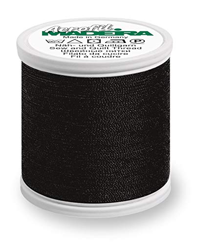 MADEIRA EL9124.8000 Aerofil Stärke 120 100 m, Polyester, schwarz, Meter von MADEIRA