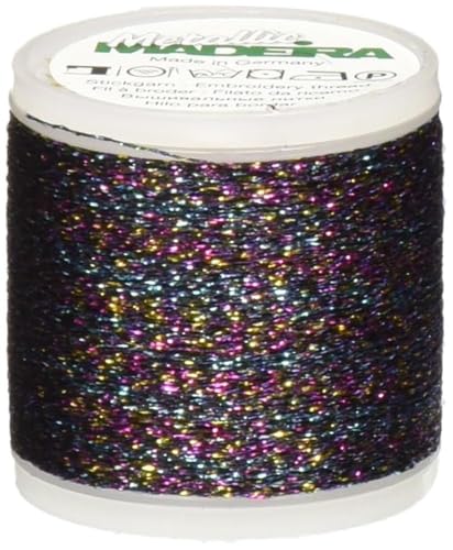 Madeira Metallic Sparkling Nr.40 Stickerei Gewinde, 200 Meter Länge, #270 Rosa/Gelb/Blau von MADEIRA