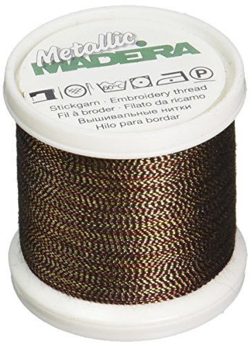Madeira Metallic Soft Nr.40 Stickerei Gewinde, 200 Meter Länge, #482 Braun von MADEIRA