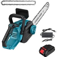 12 Zoll 1200W Akku-Kettensäge bürstenlos mit LCD-Display - Leichte Motorsäge für Holz, Baumschnitt, Gartenarbeiten, mit 1 Akku 12 Zoll 1200W Akku-Kettensäge bürstenlos mit LCD-Display - Leichte Motorsäge für Holz, Baumschnitt, Gartenarbeiten, mit 1 Akku von MAEREX