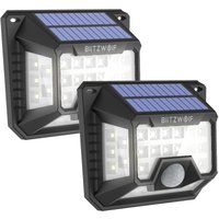 2 Stück 32 LED Solar Wandleuchte 4 Seiten Beleuchtung von MAEREX