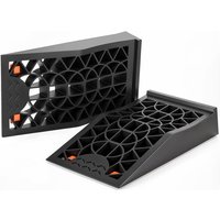 2-teilige Autorampe Garagenrampen Reifenrampe Flachprofil-Auffahrrampen mit 5t Ladekapazität, 8,9cm Hubhöhe, rutschfest von MAEREX