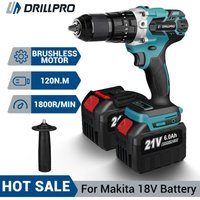 3 in 1 Bürstenloser Akkuschrauber 1800 U/min mit 1/2" Schnellspannbohrfutter, LED-Licht mit 2 Akkus 3 in 1 Bürstenloser Akkuschrauber 1800 U/min mit 1/2" Schnellspannbohrfutter, LED-Licht mit 2 Akkus von MAEREX