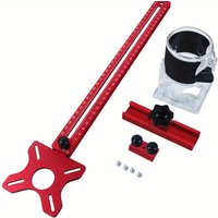 4-in-1-Fräsnuthalterung für Oberfräsen, Vorrichtung für Schrankbeschläge, Vorrichtung für Kreisschneidvorrichtung für Oberfräsen aus Aluminium, von MAEREX