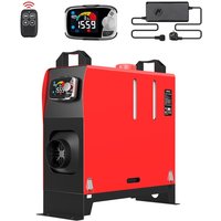 5-8KW Diesel Standheizung Luftheizung 12V/24V mit EU-Adapter, Thermostat, Drehknopf-Fernbedienung, ohne Bluetooth, für LKW, Van, Wohnmobil von MAEREX