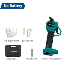 Akku-Elektro-Gartenschere mit 2 Klingen (ohne Akku und Ladegerät) von MAEREX