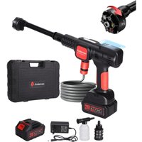 Akku-Hochdruckreiniger Autowaschpistole Bürstenlos Druckreiniger mit 1 Akku 3.0AH, 5m Wasserschlauch Akku-Hochdruckreiniger Autowaschpistole Bürstenlos Druckreiniger mit 1 Akku 3.0AH, 5m Wasserschlauch von MAEREX