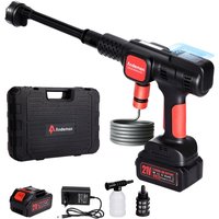 Akku-Hochdruckreiniger Autowaschpistole Waschreiniger 5M Wasserschlauch 100bar mit 1 Akku 4,0 Ah 21V, 6-in-1-Multifunktionsdüse Akku-Hochdruckreiniger Autowaschpistole Waschreiniger 5M Wasserschlauch 100bar mit 1 Akku 4,0 Ah 21V, 6-in-1-Multifunktionsdüse von MAEREX