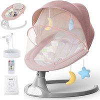 Babywippe elektrische Babyschaukel Bluetooth Musik mit Schwung in 5 Geschwindigkeiten, Moskitonetz, Fernbedienung max.9kg Babywippe elektrische Babyschaukel Bluetooth Musik mit Schwung in 5 Geschwindigkeiten, Moskitonetz, Fernbedienung max.9kg von MAEREX