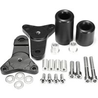 Schwarz No Cut Frame Protector Slider Kit für Suzuki gsx-r 600 750 gsxr 2011-2016 von MAEREX