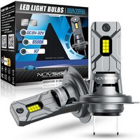 NOVSIGHT N64 Paar 6500K Auto-LED-Scheinwerferlampen H7 6000LM/Paar LED-Scheinwerfer IP68 wasserdicht für die Änderung der Autobeleuchtung von MAEREX