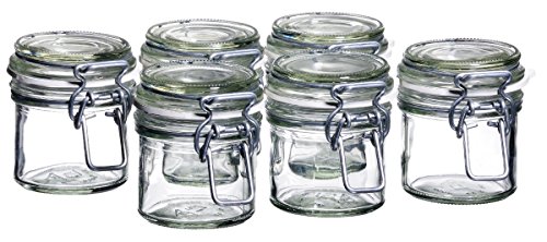 MÄSER 925337 Gothika, Einmachgläser klein, made in Germany, 6er Set à 90 ml, Vorratsgläser mit Deckel und Drahtbügel zum luftdichten Aufbewahren, Einkochen und Einlegen, Glas, transparent MÄSER 925337 Gothika, Einmachgläser klein, made in Germany, 6er Set à 90 ml, Vorratsgläser mit Deckel und Drahtbügel zum luftdichten Aufbewahren, Einkochen und Einlegen, Glas, transparent von MÄSER