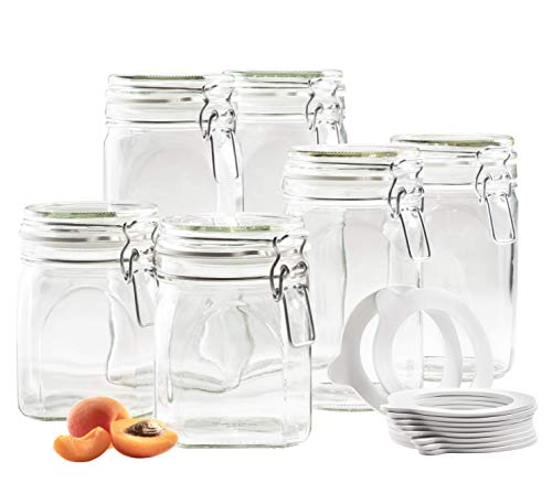 Mäser Gothika Vorratsglas-Set mit Deckel, Glas, 750 ml - 1,45 l von MÄSER